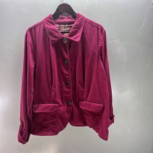 Dressbarn Woman Magenta Blazer Size 18/20 Collared 4 buttons pockets